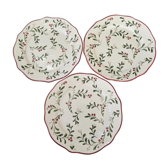 3 Better Homes Heritage Salad Plate 8.5" stoneware dishwasher microwave safe - Picture 1 of 8